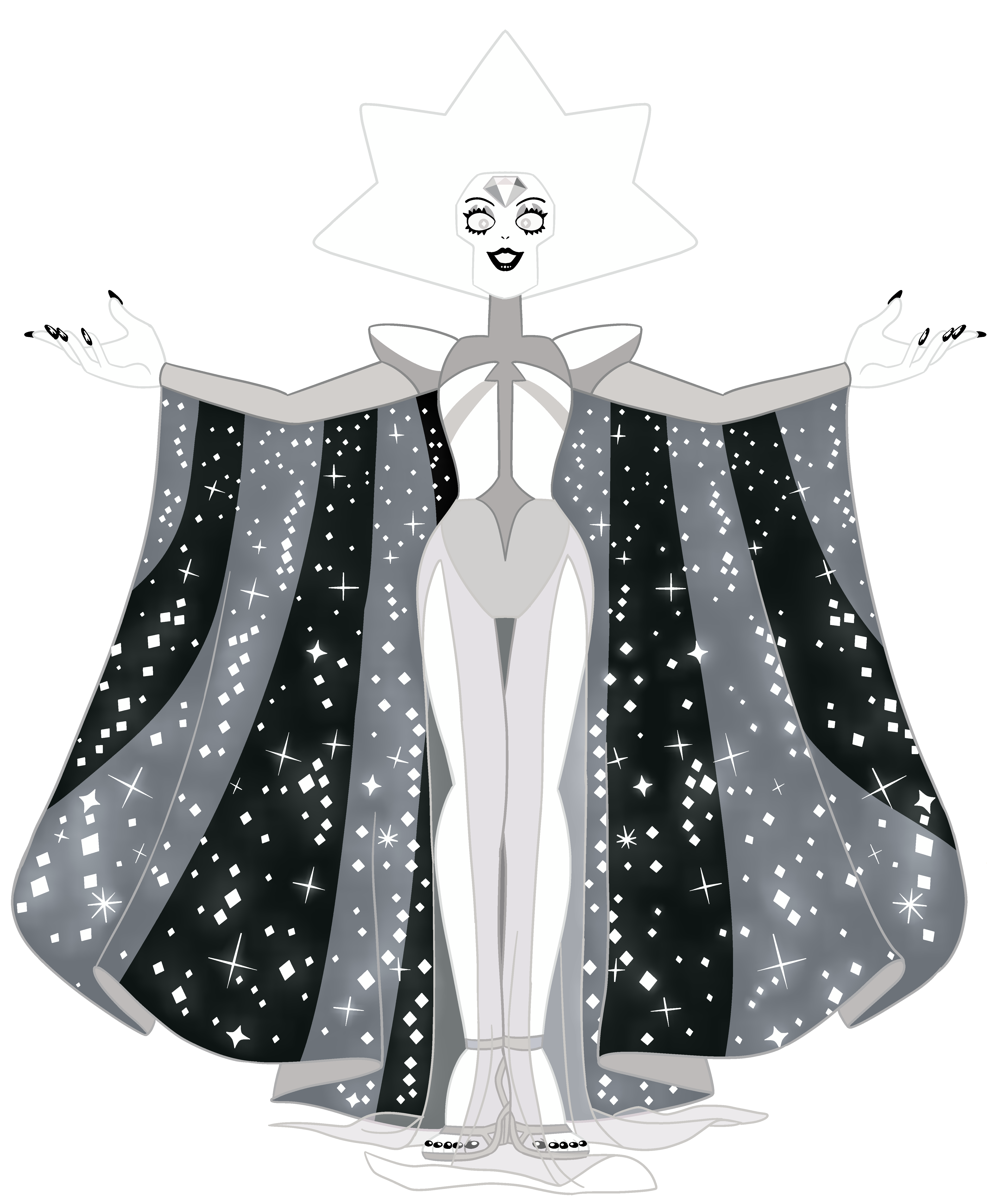 White diamond dress steven universe